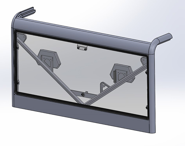 CFMOTO UFORCE 1000 REAR WINDSHIELD