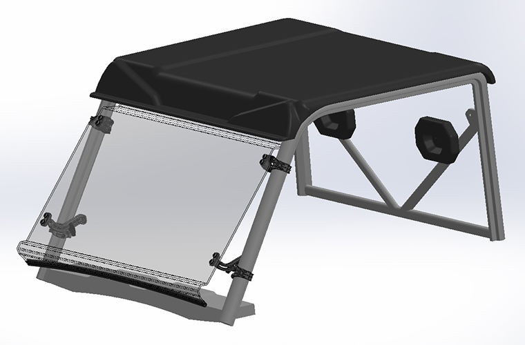 CFMOTO ZFORCE 600 FULL TILT WINDSHIELD
