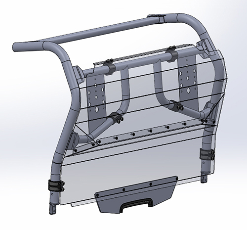 KYMCO UXV 700i REAR WINDSHIELD